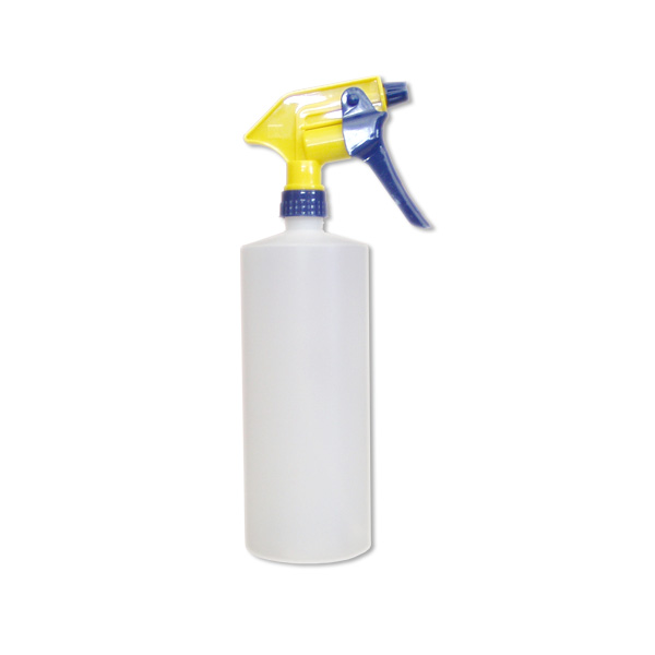 Complete spray bottles for screen chemical application.