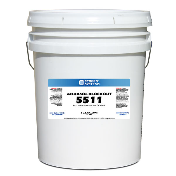 5 GAL -  AQUASOL BLOCKOUT RED image